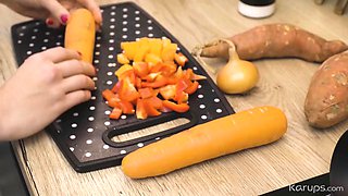 Dominique Sorribes Lesbian Carrot Play