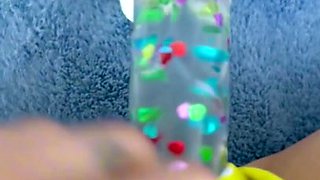Tabby Rides Yellow Bikini Dildo In Sensual Solo Bliss