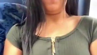 Latina Squirting On Bus Again