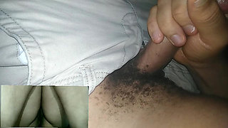 Masturbating