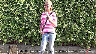 Raw Fuck For Skinny Blonde Before Kick Her Out Of Driving Van 25 Min