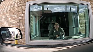 Asian teen Kimiko Fox rips boxers for rough lunch break fuck at work