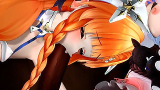 Wuthering Waves - Sigrika and Denia Naughty Club Party Fuck - 3D Hentai Animations