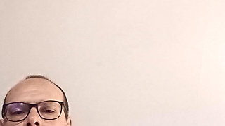 I cum while showing off my huge balls to a girl