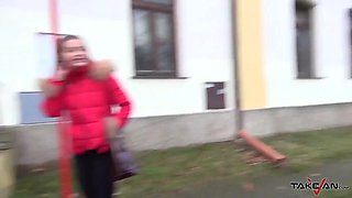 Big titty student pick-up