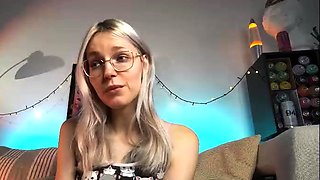 Blonde teen amateur teasing solo