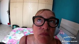 Hot Stepmom Blowjob with Big Cock in 4k - Amateur Italian MILF