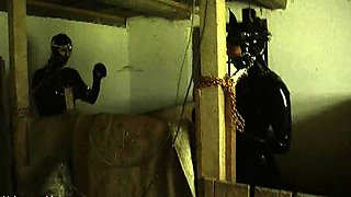 Blonde fetish gagged and fucked