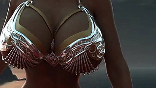 Queen Helena Takes Conan’s Monster in Her Palace - Cock Rubbed on Massive Boobs & Ass, Explosive Ass Cumshot