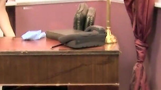 They Go for It All Scene-4 Lesbian Couple in Lingerie Kristi Klenot & Romana Ryder Masturbate Together with Huge Dildos