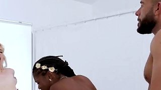 Nervous Stepdaughters Lexi Lore And Hazel Grace Get Pelvic