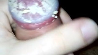 Who wants to clean it? My extreme smegma cock