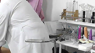 Mature gyno exam - perverted gyno doctor secretly records a gyno exam of another woman