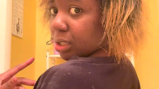 Watch Me Get My Hair Done For A Date - Sexy Nude Blonde, Black Ebony Girl