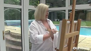 Mature MILF Lacey Starr Wild Art Lesson with Luke Hotrod