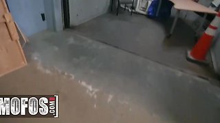 Slim Curly Ebony Beauty Cecilia Lion Entices Her Dad's Employee Into Wild Office Sex