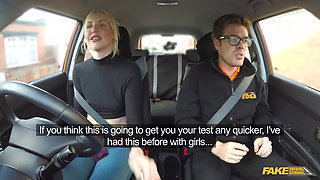 Fake Driving School - Naughty Student Driver Lexi Lou Deepthroats Instructor Ryan, Gets Fucks Hard Until She Squirts & Cums