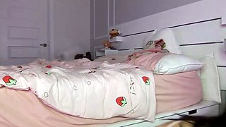 Asian Milf toys her pussy on webcam