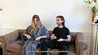 Experience raw French passion in a couple's intense intimate clash