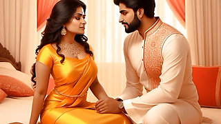 indian Couple gets Horny Watching Porn Together and rough sex