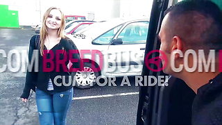 Skinny pornstar Gina Gerson Wants a Ride in the BreedBus