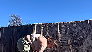 Cum See Stepmommy Pee & Do Chores Under the Big Blue Sky