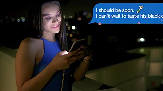 Dirty talkin' Lana sucks and rides Jason in a steamy hotel romp