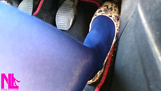 Driving Fast in Flowered Ballet Flats