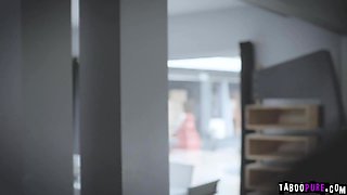 Pervert stepdad lusting with 18-years-old Jaye