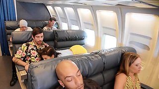 BRAZZERS - Lucky Gets Fucked With Flight Attendant Hazel