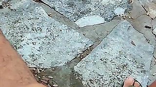 Dick Flash! We Got Caught! Teacher Handjob Nude at the Sea in Croatia! - Misscreamy