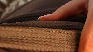 Masturbating with a Dildo on the Office Desk