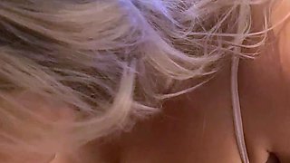 Blonde whore takes big cock in public and cumshot load