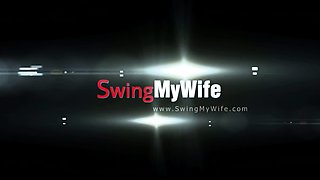 Midwest Blonde Wife Tries Swinging