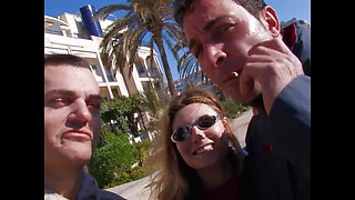 Anal Foursome for Two Teens at the Sea