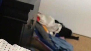 Sneaky stepbro cums all over his hot stepsis