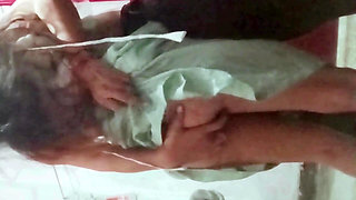 A hot Indian desi bhabhi (sister-in-law), who got married a few days ago, was caught having sex with her husband's younger broth