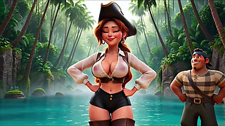 Sensual Pirate Adventure: Building the Tropical Hideout (Created by AI)