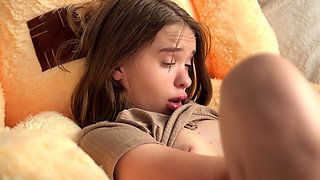 I Caught My Stepsister Masturbating and Filled Her with Cum