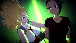Two Super Saiyan Girls Vs Ultra Instinct Guy