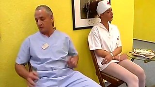 Insane German Nurse Cunny Porked by Medic