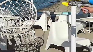 Water Play Turns Wet with Shared Squirting!