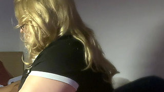 sensual blonde granny drains BBC balls for huge cum load when nobody is home