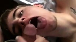 Skater loses Bet Has to ATM Swallow Cum