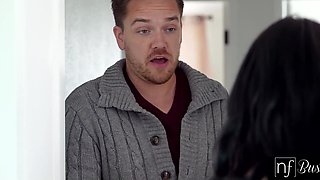 Curvy Buxom Brunette MILF Tutor Mona Azar Entices Her Big-dicked Student Into Wild Sex