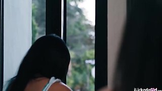 Step-mom and daughter-in-law having three-way with cougar principal