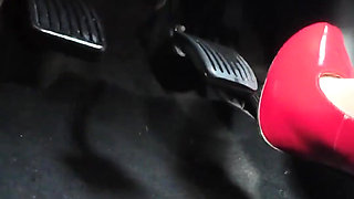 Driving in Red Stilettos