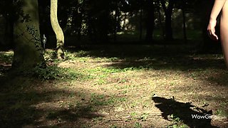 Clarice delivers passionate wildberry outdoor pov