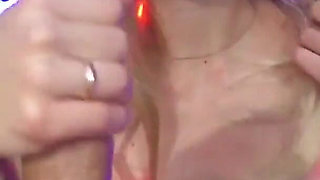 Amazing Blowjob with Cum in Mouth and Cum Play After Happy New Year's Party