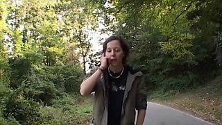 Innocent teenie finds out her slut stepmother fucking with a stranger